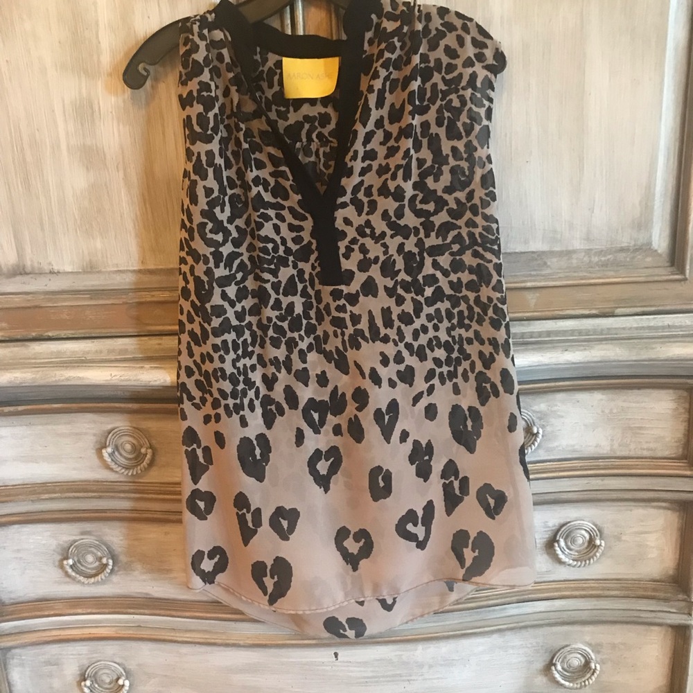 Animal print blouse